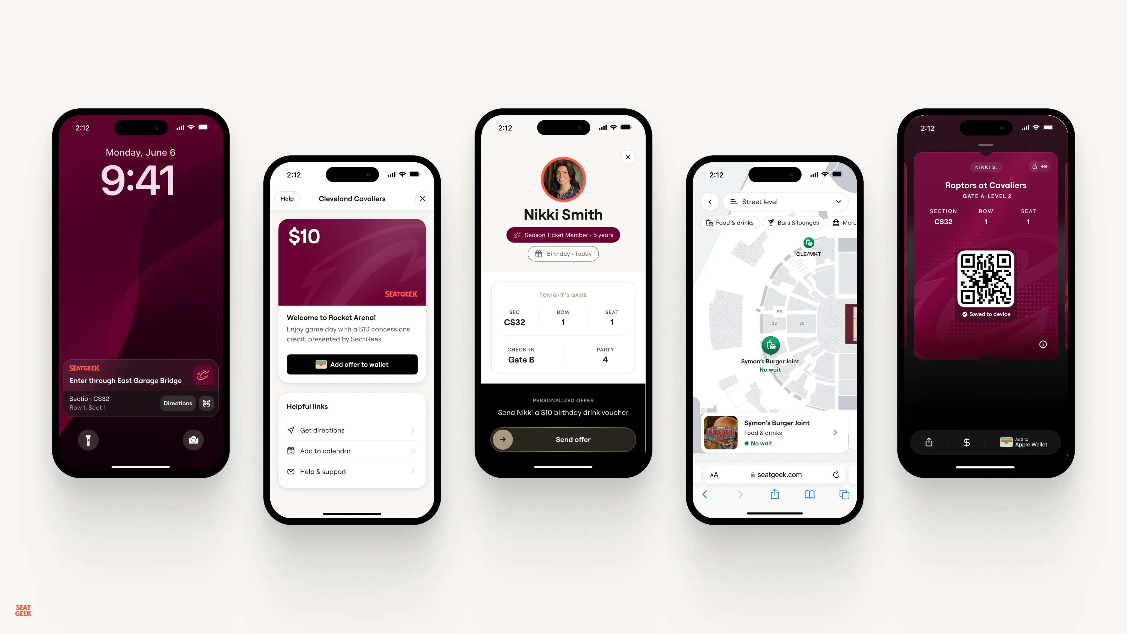 UX Screens - SeatGeek Game Day Your Way