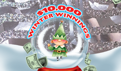 $10,000 WINTER WINNINGS instant ticket from Massachusetts Lottery