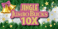 JINGLE JUMBO BUCKS 10X $1 scratch-off ticket
