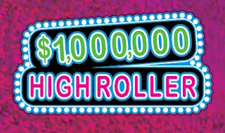 $1,000,000 HIGH ROLLER $5 scratch ticket
