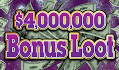 $4,000,000 Bonus Loot $10 scratch-off ticket