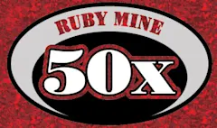 RUBY MINE 50X $5 scratch-off ticket
