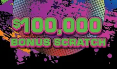 $100,000 BONUS SCRATCH $2 scratch-off ticket