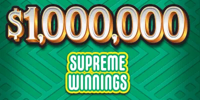 $1,000,000 SUPREME WINNINGS $5 Massachusetts scratch-off ticket