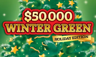 $50,000 Winter Green $10 Massachusetts scratch-off ticket