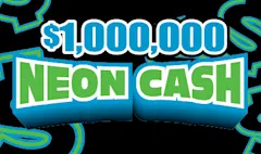 $1,000,000 NEON CASH $5 scratch-off ticket