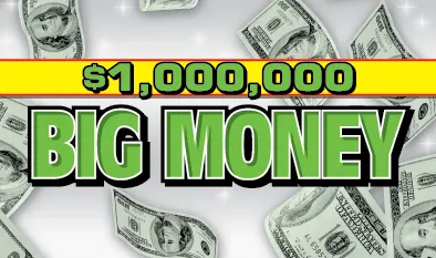 $1,000,000 BIG MONEY  $5 Massachusetts scratch-off ticket