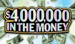 $4,000,000 IN THE MONEY  $10 scratch-off ticket