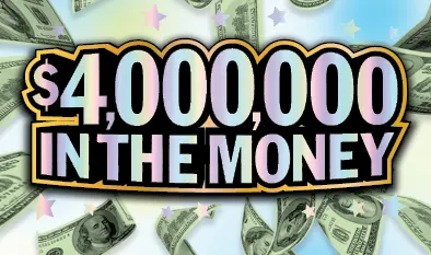 $4,000,000 IN THE MONEY $10 Massachusetts scratch-off ticket