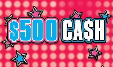 $500 CA$H $5 Massachusetts scratch-off ticket