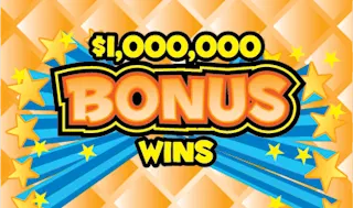 $1,000,000 BONUS WINS $5 scratch ticket
