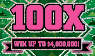 100X $10 scratch ticket