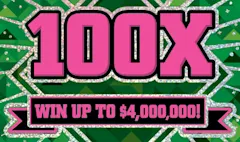 100X $10 scratch-off ticket