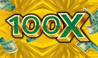 100X $10 scratch ticket