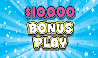$10,000 BONUS PLAY $1 scratch ticket