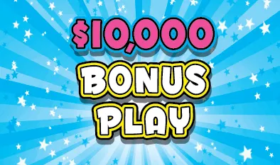 $10,000 BONUS PLAY  $1 Massachusetts scratch-off ticket
