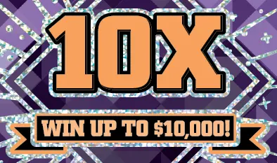 10X $1 Massachusetts scratch-off ticket