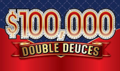 $100,000 DOUBLE DEUCES instant ticket from Massachusetts Lottery