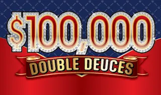 $100,000 DOUBLE DEUCES $2 scratch ticket