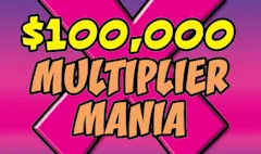 $100,000 MULTIPLIER MANIA $2 scratch-off ticket