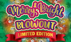 MERRY & BRIGHT BLOWOUT $10 scratch-off ticket