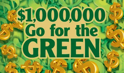 $1,000,000 GO FOR THE GREEN  $5 Massachusetts scratch-off ticket