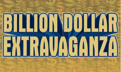 BILLION DOLLAR EXTRAVAGANZA $50 Massachusetts scratch-off ticket