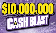 $10,000,000 Cash Blast $20 scratch-off ticket