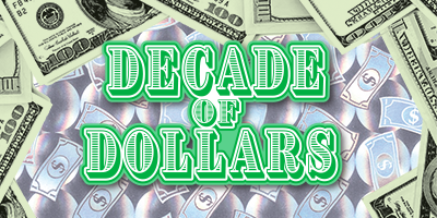 DECADE OF DOLLARS instant ticket from Massachusetts Lottery