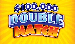 $100,000 DOUBLE MATCH $2 scratch-off ticket