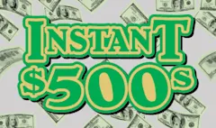 Instant $500s $10 scratch-off ticket
