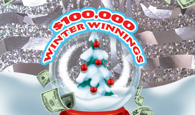 $100,000 WINTER WINNINGS instant ticket from Massachusetts Lottery