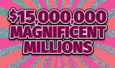 $15,000,000 MAGNIFICENT MILLIONS $30 Massachusetts scratch-off ticket