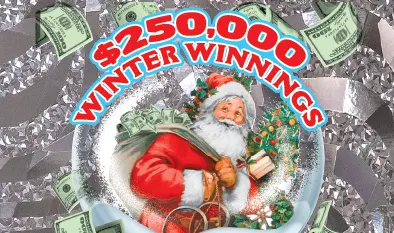 $250,000 WINTER WINNINGS $20 Massachusetts scratch-off ticket