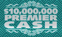 $10,000,000 PREMIER CASH $20 scratch-off ticket