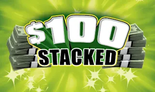 $100 STACKED $2 scratch ticket