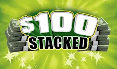 $100 STACKED $2 scratch-off ticket