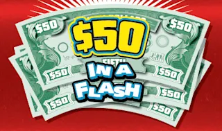 $50 in a Flash $1 scratch ticket