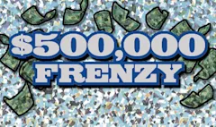 $500,000 FRENZY $50 scratch-off ticket