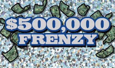 $500,000 FRENZY $50 Massachusetts scratch-off ticket