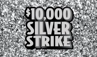 $10,000 SILVER STRIKE $1 scratch ticket