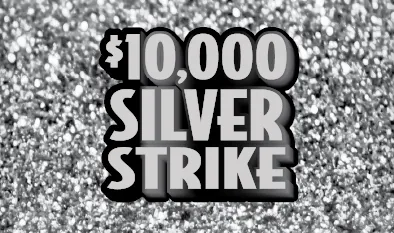 $10,000 SILVER STRIKE  $1 Massachusetts scratch-off ticket