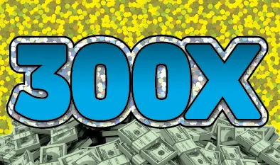300X $30 Massachusetts scratch-off ticket
