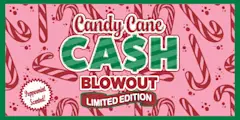 Candy Cane Cash Blowout $10 scratch-off ticket
