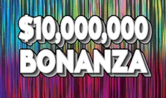 $10,000,000 BONANZA  $20 scratch-off ticket