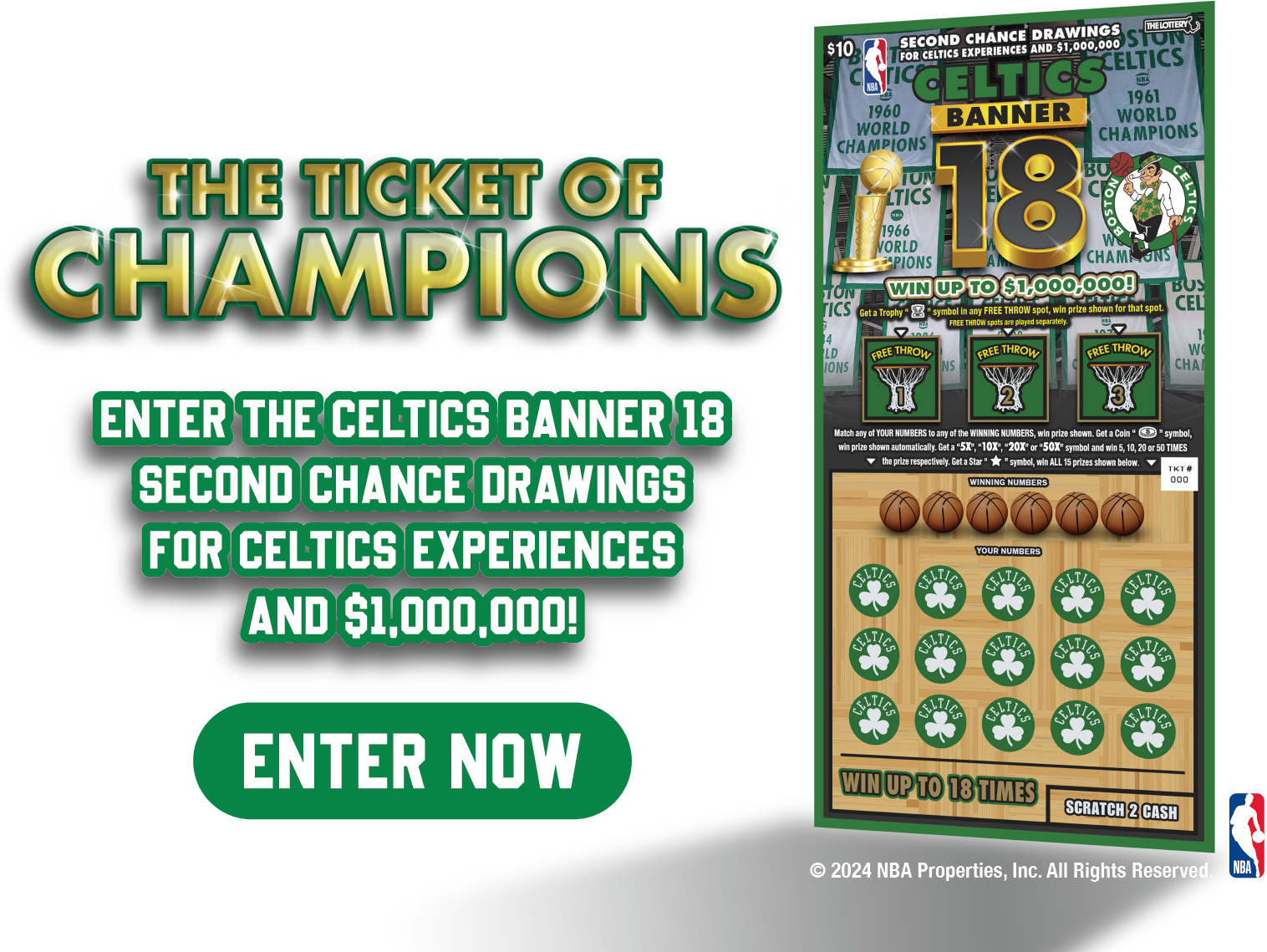 Second chance lottery ticket discount