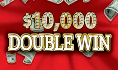 $10,000 DOUBLE WIN $1 scratch-off ticket
