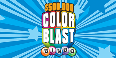 $500,000 COLOR BLAST instant ticket from Massachusetts Lottery