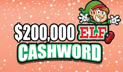 $200,000 ELF CASHWORD $5 Massachusetts scratch-off ticket