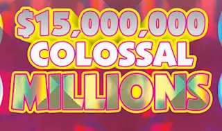$15,000,000 COLOSSAL MILLIONS $30 scratch ticket